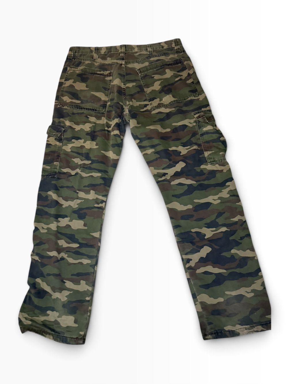 Wrangler Fleece Lined Relaxed Fit Camo Cargo Pants - Mens 34x32